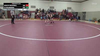 113-115A 1st Place Match - Adalyn McDowell, West Delaware Girls vs Lu Stilmunkes, Mount Vernon Girls