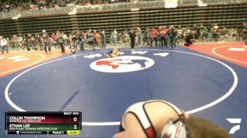 83 lbs Champ. Round 2 - Collin Thompson, Riverton USA Wrestling vs Ethan Lee, High Plains Thunder Wrestling Club
