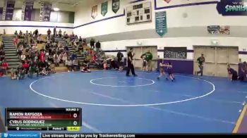 41-45 lbs Round 3 - Ramon Raygoza, Spanish Springs Wrestling Club vs Cyrus Rodriguez, Fallon Outlaws Wrestling Club