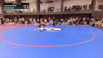 U16 FS - 106 lbs Cons. Semis - Colton Withrow, CNWC Concede Nothing Wrestling Club vs Archer Hicks, Pioneer Grappling Academy
