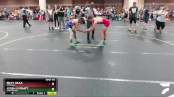 130 lbs Cons. Round 3 - Riley Dilka, Outlaws vs Ayden Surratt, Unattached