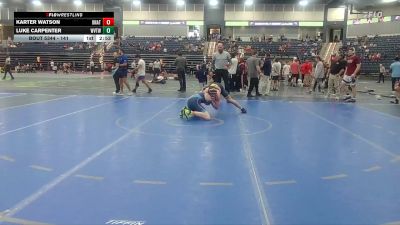 141 lbs Cons. Round 3 - Luke Carpenter, WVU Tech (W.Va.) vs Karter Watson, Unattached