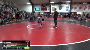 Bracket 11 lbs Cons. Semi - Bo Briggs, Keokuk Kids Wrestling Club vs Lyle Walderbach, Empire Academy