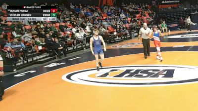 1A 126 lbs Cons. Round 2 - Zhyler Hansen, Sterling (Newman Central Catholic) vs Isaiah Perez, Oregon