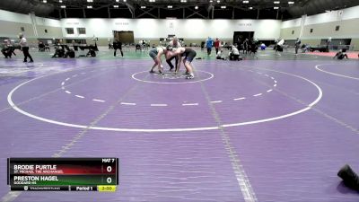 215 lbs Quarterfinal - Preston Hagel, Goddard HS vs Brodie Purtle, St. Michael The Archangel