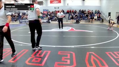 125 lbs Semifinal - Brody Gee, University Of Saint Mary (ks) vs Raul Romero, Avila