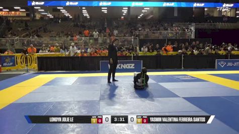 Londyn Jolie Le vs Yasmin Valentina Ferreira Santos 2025 Pan Kids Jiu-Jitsu IBJJF Championship
