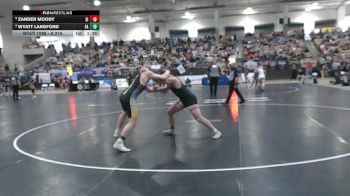 A 215 lbs Champ. Round 1 - Wyatt Langford, Fairview High School vs Zander Moody, Signal Mountain High School