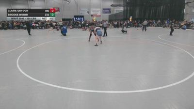 155 lbs Cons. Sub-quarters - Brooke Werth, Stoic vs Claire Guydon, Highlander Wrestling Club