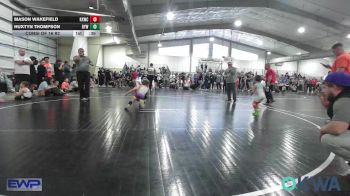 49 lbs Consi Of 16 #2 - Mason Wakefield, Keystone Kids Wrestling Club vs Huxtyn Thompson, Bristow Elementary Wrestling Club