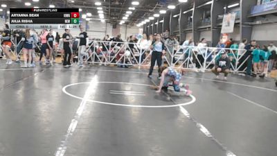 55 lbs Round 3 (12:30 Saturday) - Aryanna Bean, Iowa vs Julia Risha, NEWHALE