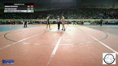 140 lbs Consi Of 16 #1 - Peyton McGee, Skiatook Bulldog Wrestling vs Banks Brorsen, Stillwater Wrestling