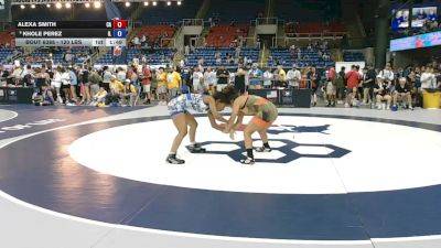 120 lbs Champ. Rd Of 16 - Alexa Smith, California vs Khole Perez, Illinois