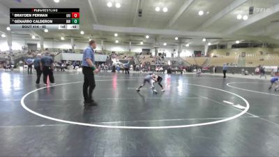 65 lbs Quarterfinal - Brayden Ferman, Grindhouse vs Genarro Calderon, Wildcats Wrestling