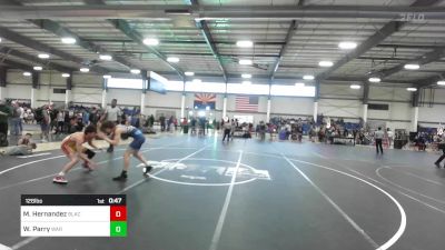 126 lbs Consi Of 8 #2 - Matthew Hernandez, BlackCat WC vs Wyatt Parry, War W.c.