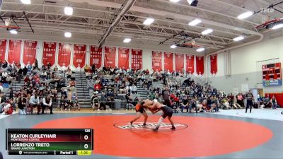 126 lbs Champ. Round 1 - Keaton Curleyhair, Montezuma Cortez vs Lorrenzo Treto, Grand Junction