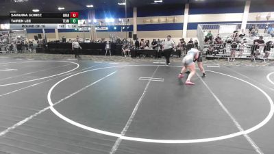 155 lbs Round Of 16 - Savanna Gomez, Granite WC vs Tairen Lee, Team Aggression