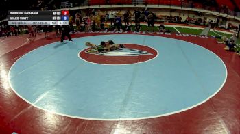 65 lbs Bridger Graham, Alaska 12U Boys vs Miles Watt, Montana 12U Boys