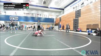 70-75 lbs Final - Ayden Barnard, ARDMORE TAKEDOWN CLUB vs Luke Drinning, Lone Grove Takedown Club