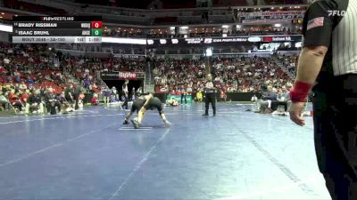 3A-150 lbs Cons. Round 5 - Brady Rissman, Western Dubuque vs Isaac Bruhl, Ankeny Centennial