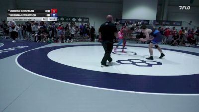 86 kg Champ. Rd Of 16 - Jordan Chapman, Scarlet Knight Wrestling Club vs Brennan Warwick, Gladiator Wrestling Academy