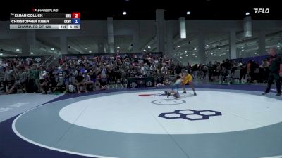 57 kg Champ. Rd Of 128 - Elijah Collick, McDonald Wrestling Academy vs Christopher Kiser, Cliff Keen Wrestling Club