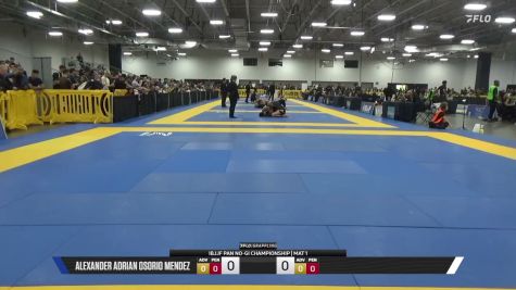 Joseph Aaron Snyder vs Alexander Adrian Osorio Mendez 2026 Pan IBJJF Jiu-Jitsu No-Gi Championship