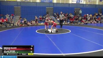 84 lbs Semis (4 Team) - Rylan Spicer, Indian Creek B (small) vs Brogan Bluhm, Jet WC