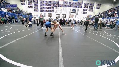 85 lbs Quarterfinal - Brooks VanDeven, Mustang Bronco Wrestling Club vs Zydyn Clymer, Team Guthrie Wrestling