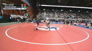 2A-138 lbs Cons. Round 2 - Riley Wiggins, Greybull/Riverside vs Braxton Winfrey, Tongue River