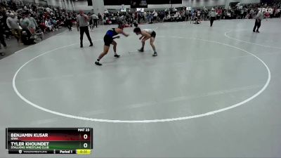 138 lbs Cons. Round 3 - Tyler Khoundet, Stallions Wrestling Club vs Benjamin Kusar, Iowa