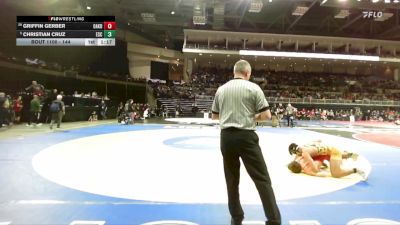 144 lbs Champ. Round 1 - Christian Cruz, Escalon vs Griffin Gerber, Oakdale