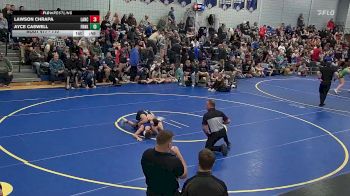 110 lbs Cons. Round 4 - Ayce Caswell, Franklinville vs Lawson Chrapa, Lancaster