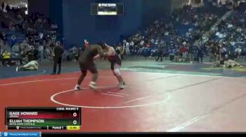 285 lbs Cons. Round 5 - Elijah Thompson, Bethlehem Catholic vs Gage Howard, Uintah