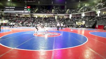 106-3A 3rd Place Match - Jarek Giles, West Laurens vs Alex DeLeon, Bainbridge