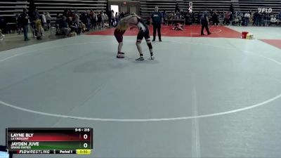 215 lbs Champ. Round 1 - Jayden Juve, Grand Rapids vs Layne Bly, La Crescent