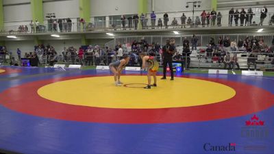 53kg Semifinal - Katelyn Stein, Schewa WC vs Ryleigh Schweitzer, Jr Badgers