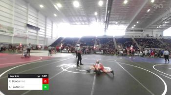 98 lbs Quarterfinal - Ryker Bender, Riverside Rascals vs Tahni-Rae Paxton, Bad Boys Wrestling