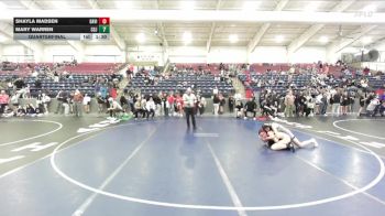 120 lbs Quarterfinal - Shayla Madsen, Davis vs Mary Warren, Central Grand Junction