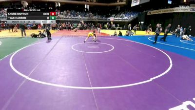 5A 120 lbs Cons. Round 3 - Jax Hanson, Dallas Highland Park vs Andre Moyron, Carrollton Creekview