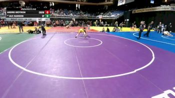 5A 120 lbs Cons. Round 3 - Jax Hanson, Dallas Highland Park vs Andre Moyron, Carrollton Creekview