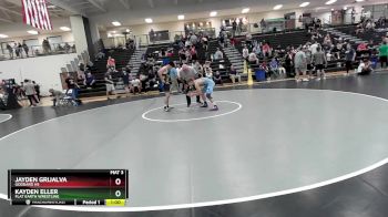 120 lbs Cons. Semi - Kayden Eller, Flat Earth Wrestling vs Jayden Grijalva, Goddard HS