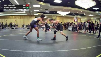 175 lbs Consi Of 32 #1 - Saul Gutierrez, Immanuel vs Shawki Hubbard, Canyon Springs HS