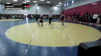 134 lbs Cons. Round 2 - Caden Cox, Monte Vista vs Andres Gonzalez Hernandez, Napa