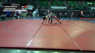 5A 150 lbs Champ. Round 1 - Josh Draskovic, Scottsboro vs Antonio Gonzalez, Saint Clair County