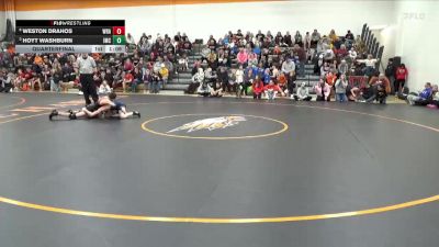 95 lbs Quarterfinal - Hoyt Washburn, Indee Mat Club vs Weston Drahos, Wrath