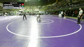 108 lbs 7th Place - Isaiah Colon, Mt. Whitney vs Caleb Cisneros, Selma