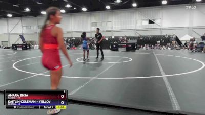 105 lbs Round 4 (6 Team) - Amara Ehsa, Kansas vs Kaitlin Coleman - YELLOW MED, Georgia