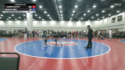 120 lbs 1st Place Match - Camdyn Elliott, Well Trained vs Reagan Fizer, Slate Wrestling Academy