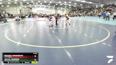 4-132 lbs Quarterfinal - Braden Henderson, Blacksburg vs Bryan Johnson, Broad Run High School